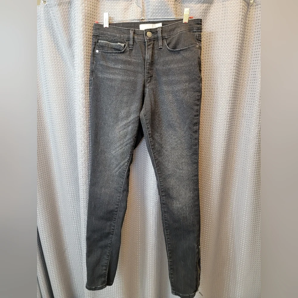 Athleta Sculptek Skinny Zipper Ankle Jeans Size 4 - Picture 1 of 6